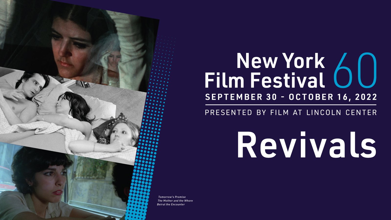 60th New York Film Festival Revivals Announced