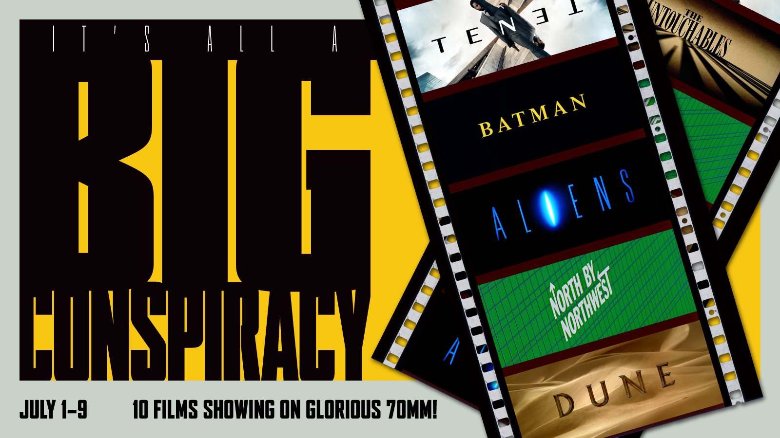 Experience 10 Films Entirely on 70mm at “It’s All a Big Conspiracy,” July 1–9 at Film at Lincoln Center