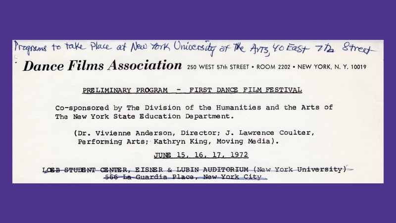Emerging Best Practices in Archiving Dance